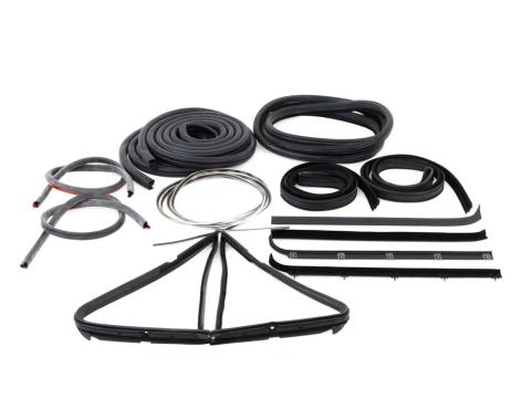 AMD Complete Weatherstrip Seal Kit (14pcs), 80-86 F-Series Pickup w/ Weatherstrip Trim Groove X599-4580-1S