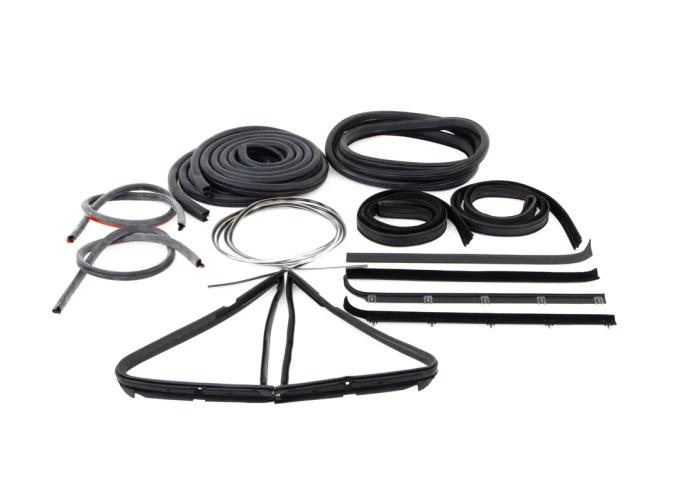 AMD Complete Weatherstrip Seal Kit (14pcs), 80-86 F-Series Pickup w/ Weatherstrip Trim Groove X599-4580-1S