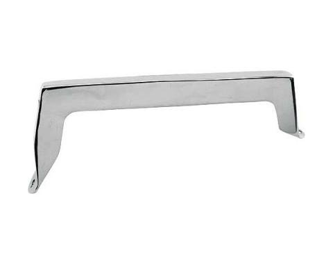 Ford Mustang Console Front End Cap - Die Cast Zinc With Chrome Finish - For Cars With Air Conditioning