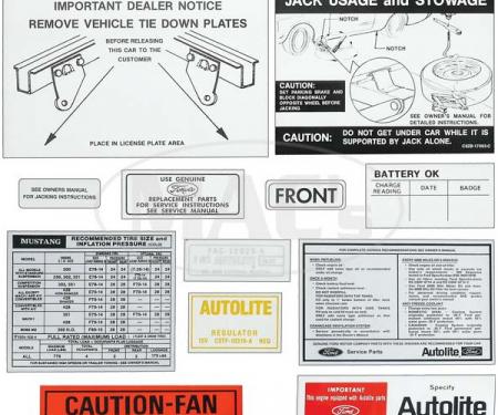 Decal Kit - 1970 Mustang