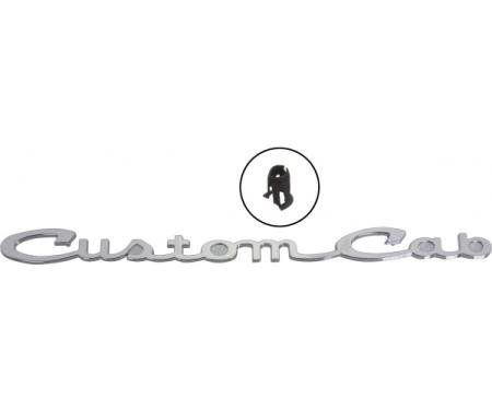 Ford Pickup Truck Door Emblem - Chrome - Custom Cab