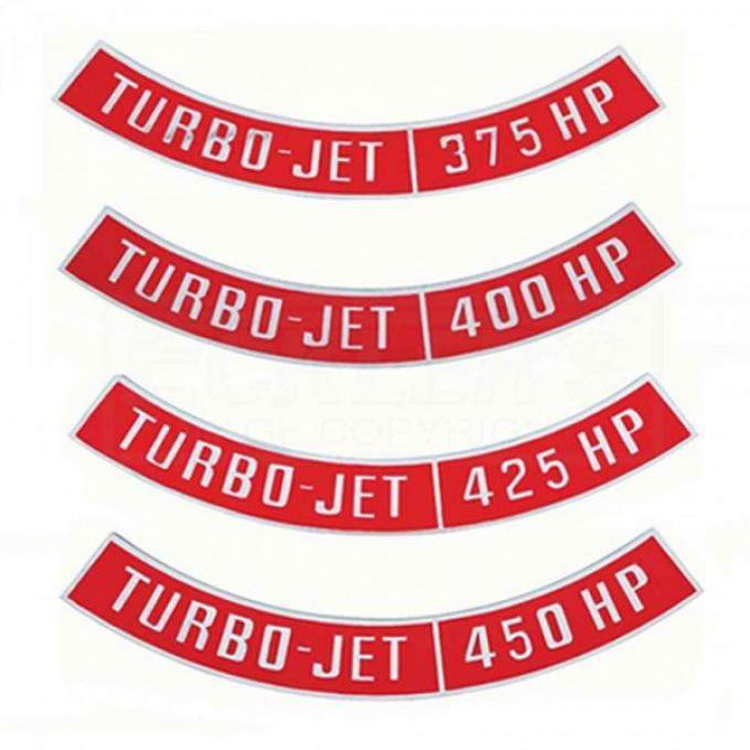 Chevelle Air Cleaner Emblem, Turbo Jet, 1964-1983