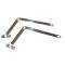 Chevy Truck Tailgate Links, Stainless Steel, Fleet Side, 1958-1966