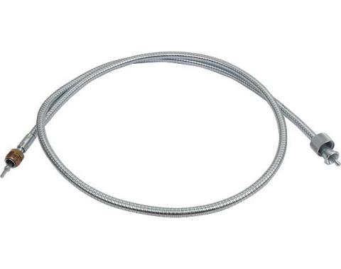 Model A Ford Speedometer Cable & Housing Set - Large 1/2 Outer Diameter Housing - Keyed End - 61-1/2 Long