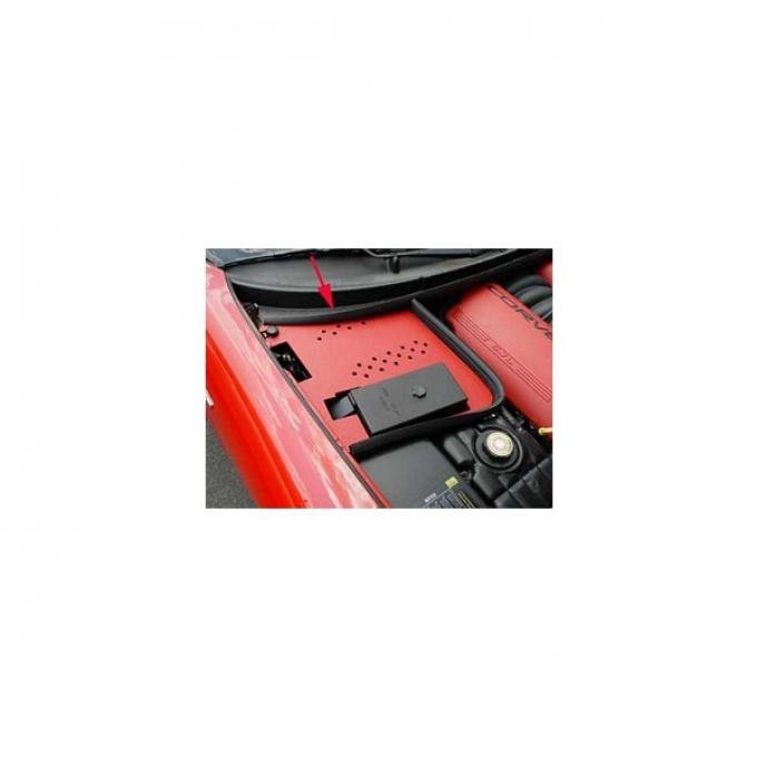 Corvette Battery Den Cover, Red, 1997-2004