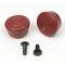 Camaro Window Crank Handle Knobs, Door Or Quarter, Red, 1968