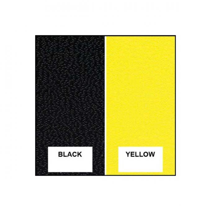 Upper Quarter Trim Panel Covers - Black & Yellow Two Tone -Ford Victoria - Body Style 60B