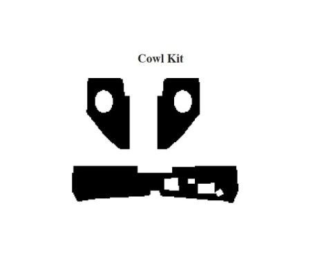 Chevy Insulation, QuietRide, AcoustiShield, Cowl Kit, Blazer, 1967-1972