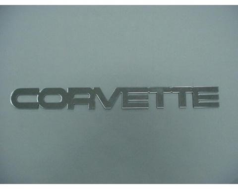 Corvette Emblem, Rear Acrylic Chrome, 1984-1990