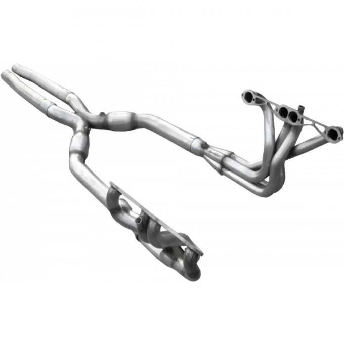 Corvette American Racing Headers 1-3/4 inch x 3 inch Full Length Headers With 3 inch X-Pipe & Cats, Off Road Use Only, 1984-1996