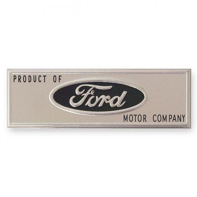 Ford Mustang - Scuff Plate Emblem, Black, 1965-1966