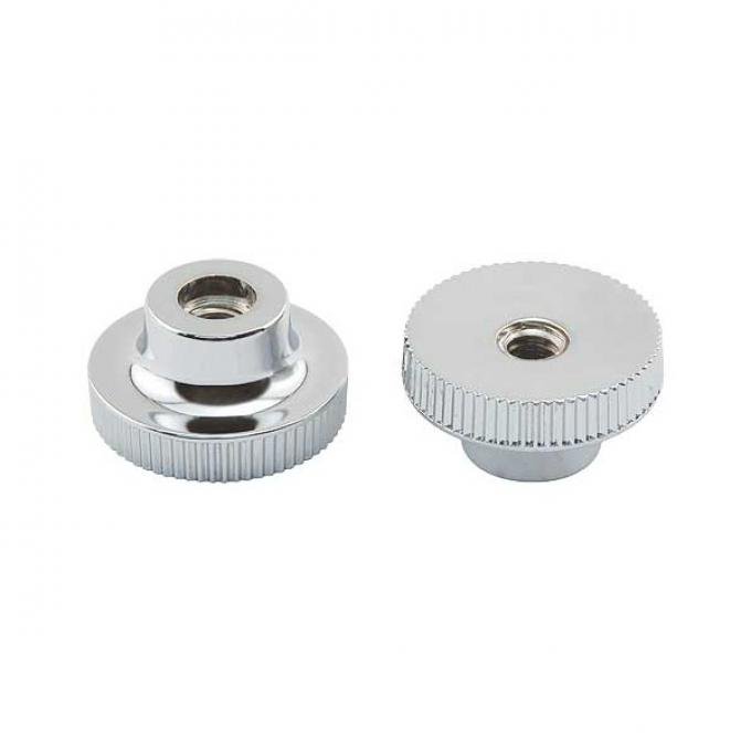 Windshield Slide Nut - Foreign Made - Chrome - Ford Passenger