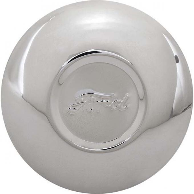 Model A Ford Hub Cap - Stainless Steel - Ford Script - Fits3-3/4 Rim Opening - Reproduction