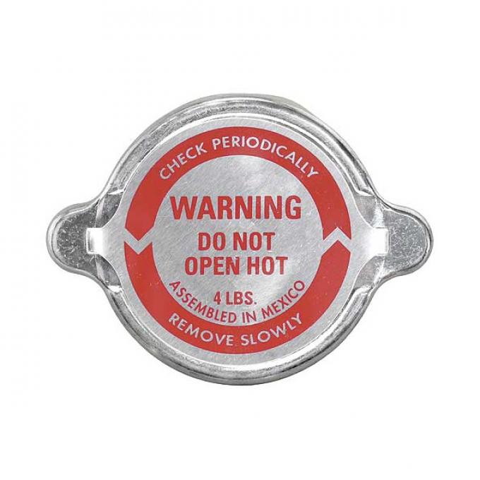 Radiator Cap - 4 Lb. - With 1 Deep Neck - Ford Only