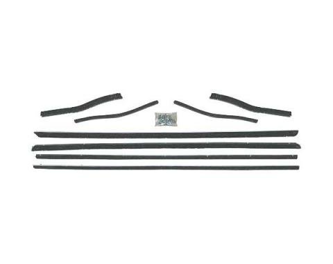 Ford Mustang Belt Weatherstrip Kit - 8 Pieces - Inner & Outer - Coupe & Convertible - Door Windows & Rear Quarters