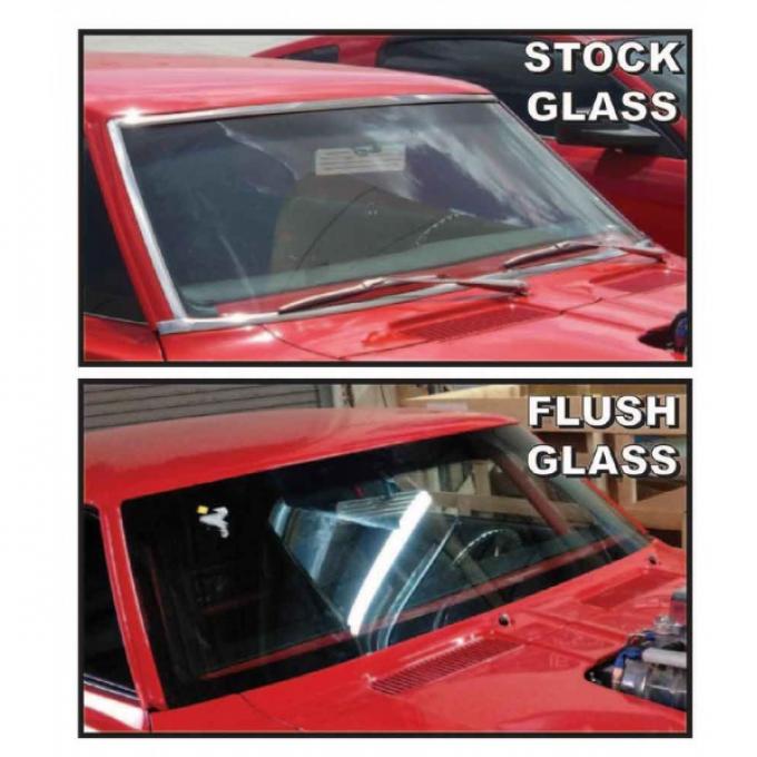 Camaro Flush Mount Windshield And Rear Glass, Tinted, 1967-1969 