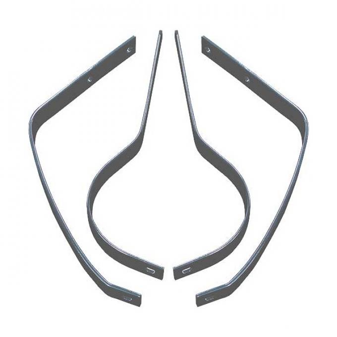 Front Bumper Bracket Set - 4 Pieces - Ford Standard