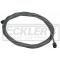 El Camino Parking Brake Cable, Intermediate, With TH350 Or Manual Transmissions, OE Steel, 1964-1967