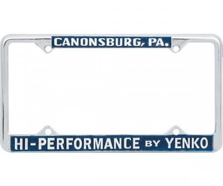 Yenko License Frame, High Performace By Yenko