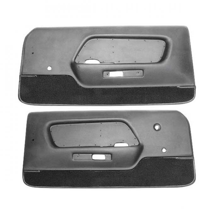Ford Mustang Door Trim Panels - Black - Deluxe Interior