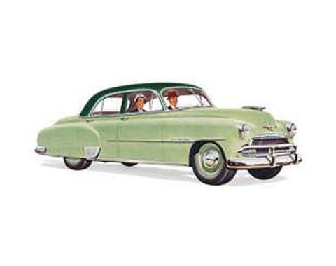 Chevy Open Vent Glass, Front, Styleline 210 4-Door Sedan, 1949-1951