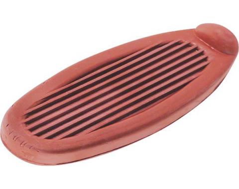 Model A Ford Brake & Clutch Pedal Pad Set - Red Rubber