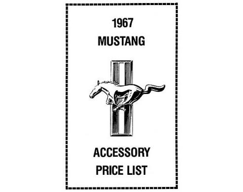 Ford Mustang New Car Accessory Price List