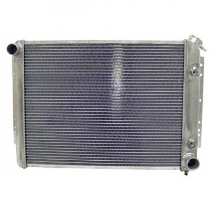 Full Size Chevy Radiator, Aluminum Crossflow, Driver Side Top Outlet, Northern, 1959-1970