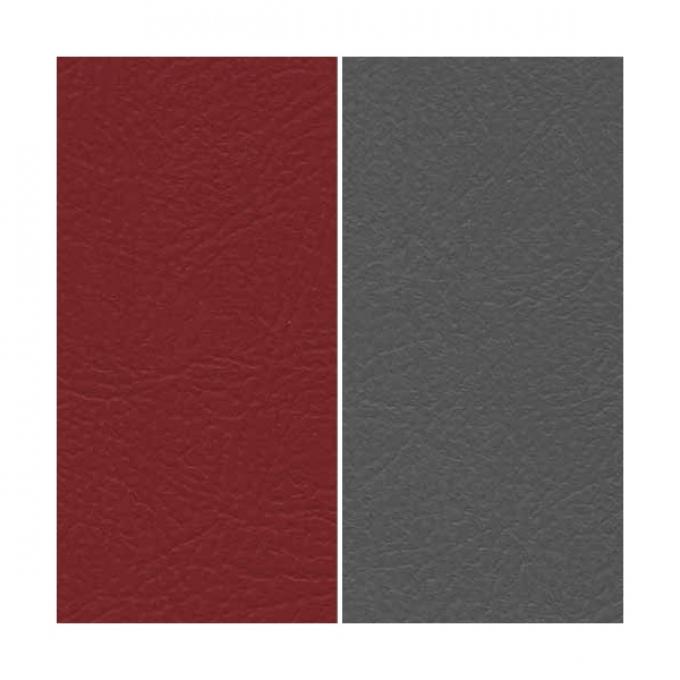 Ford Pickup Truck Seat Cover Set - Original Style Vinyl - Custom Cab - Dark Red & Dark Gray Two-Tone
