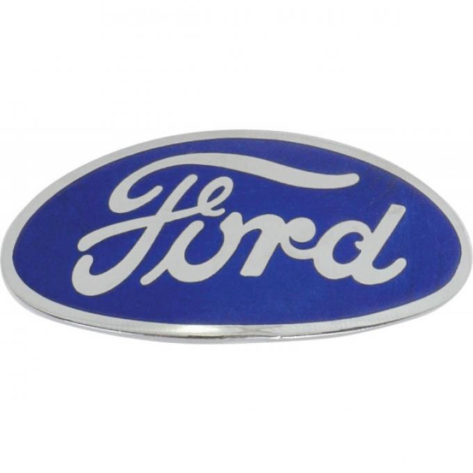 Radiator Emblem - Ford Script - Porcelain - Ford Pickup Truck