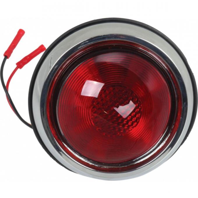 Tail Light Assemblies - With Red Lens - Left And Right - 1950 Pontiac Style