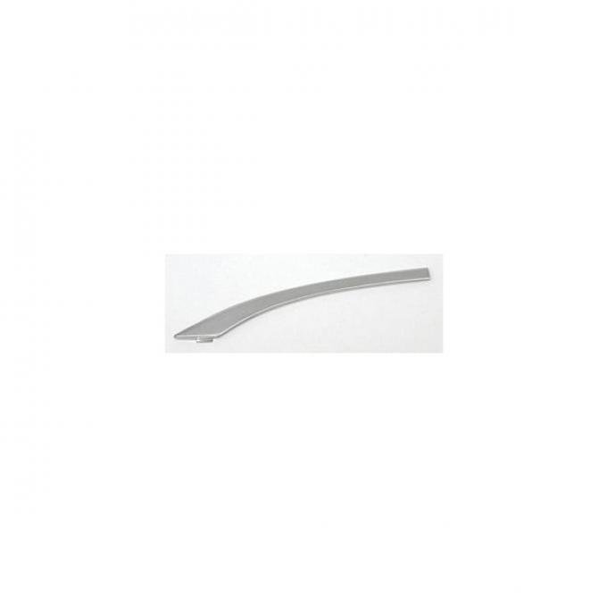 Chevy Quarter Panel Molding, Stainless Steel, Left, Short, Curved, Bel Air & 210 2-Door, 1957