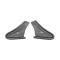 Ford Thunderbird Dash Pad Ends, Ears, Black Vinyl Clad Metal, 1962-63