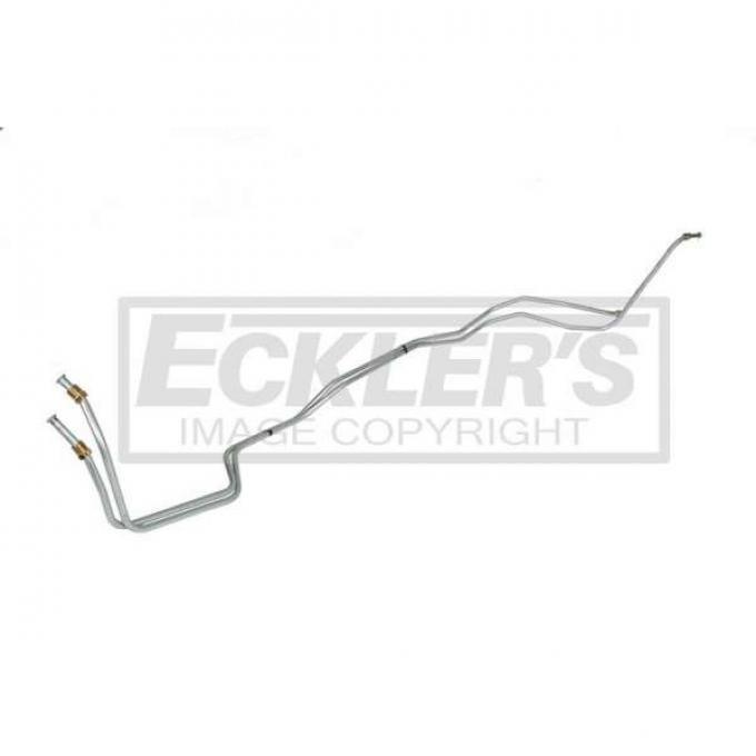 Chevy Transmission Cooler Line, Powerglide, V8, Cast Iron, Stainless Steel 1962-1964