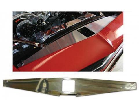 Camaro Core Support Filler Panel, Polished Aluminum, 1967-1969