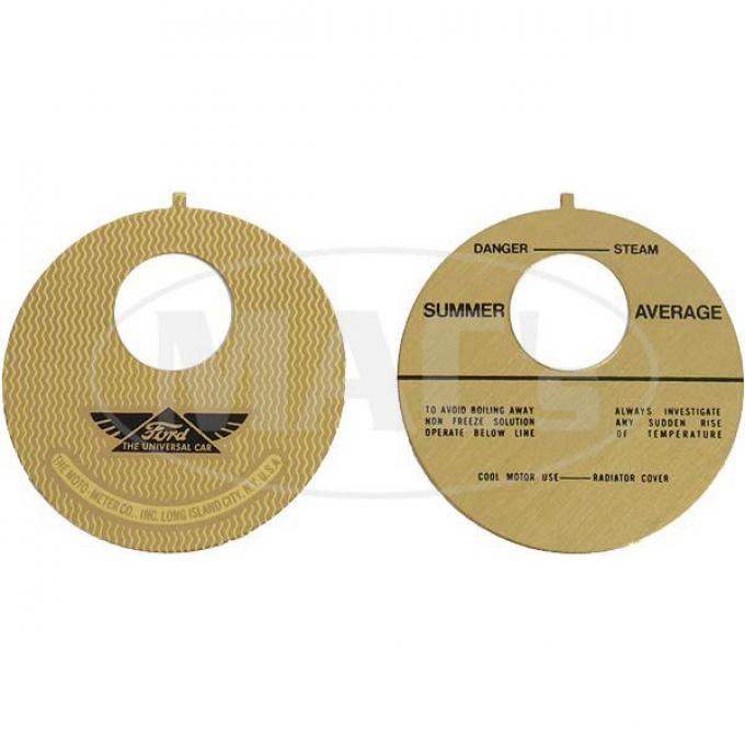 Ford Model T Moto Meter Face Plates, With Ford Winged Logo