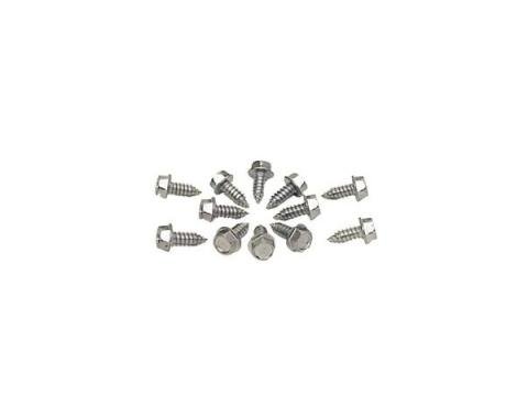 Camaro Sheetmetal Screw Set For Ground Straps, Washer Bottle Bracket & Misc., 1967-1969