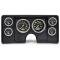 Malibu Instrument Cluster Panel, Black Finish, With Carbon Fiber Series Gauges, 1982-1983
