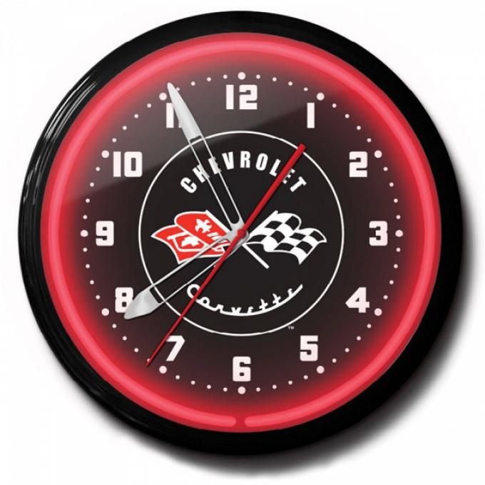 Corvette 53-55 Neon Clock