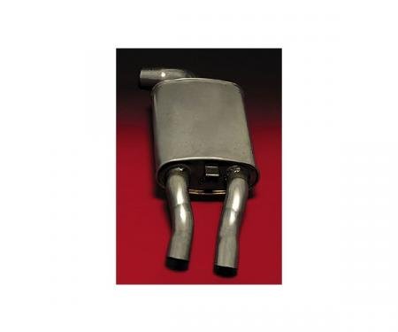 Corvette Muffler, Right, Stock Style, Quiet-Flow, Walker, 1985-1990