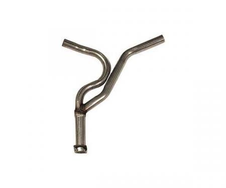 Corvette Exhaust Pipe, Rear Y Aluminized (L48), 1976-1978