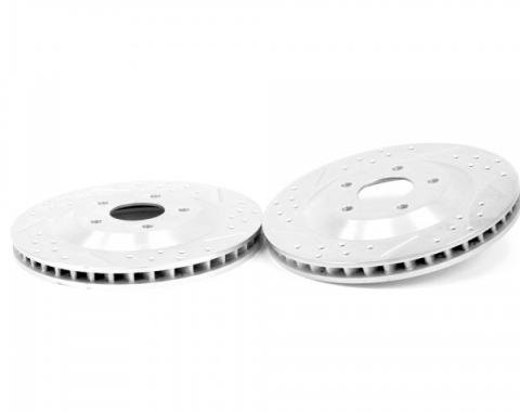 Corvette Front Brake Rotors, Sport, 1-Piece, 1997- 2013