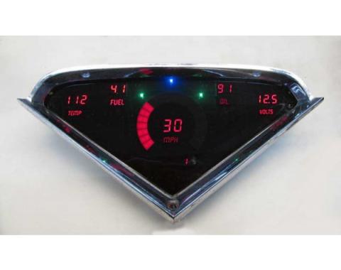 Chevy Truck - LED Digital Replacement Gauge Cluster, 1955-1959