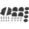 Hood Bumper Set - Rubber - 14 Pieces - Ford Passenger