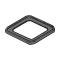 Model A Ford Step Plate Pad - Square - Molded Rubber