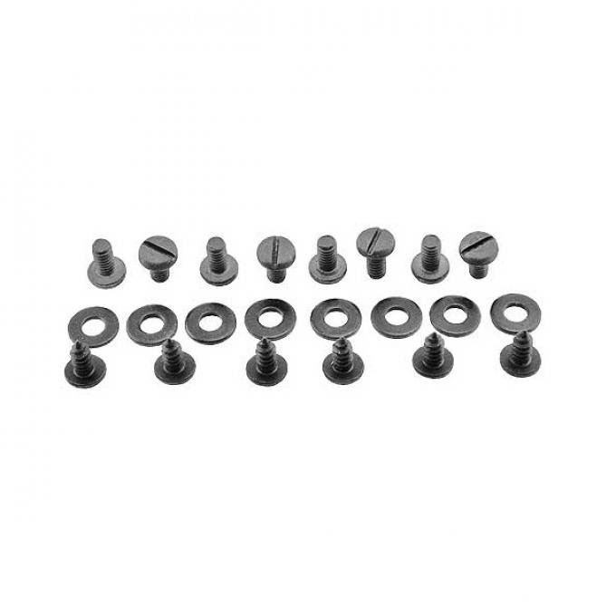 Floor Pan Screw Kit - For Metal Transmission Cover - 22 Pieces - Ford