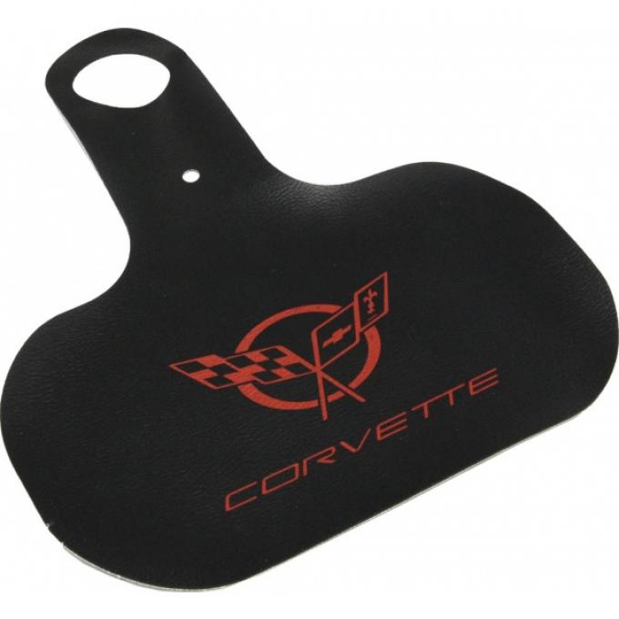 Corvette Gas Filler Paint Protector, With Red Emblem, 1997-2004