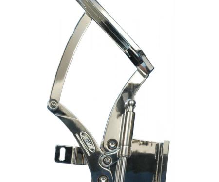 Full Size Chevy Billet Aluminum Hood Hinges, Machined Finish, 1961
