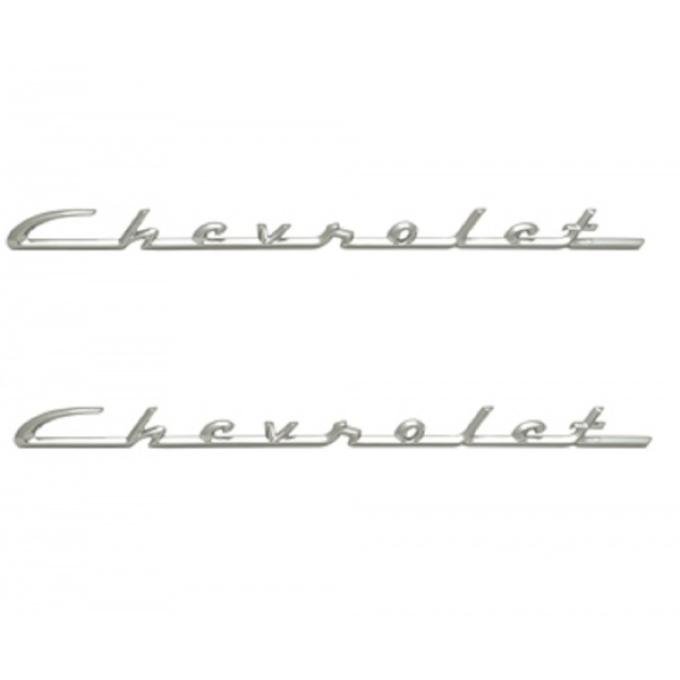 Chevy Chrome Script, 150 & 210, 1955-1956