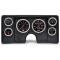 Malibu Instrument Cluster Panel, Black Finish, With Sport Comp Gauges, 1982-1983